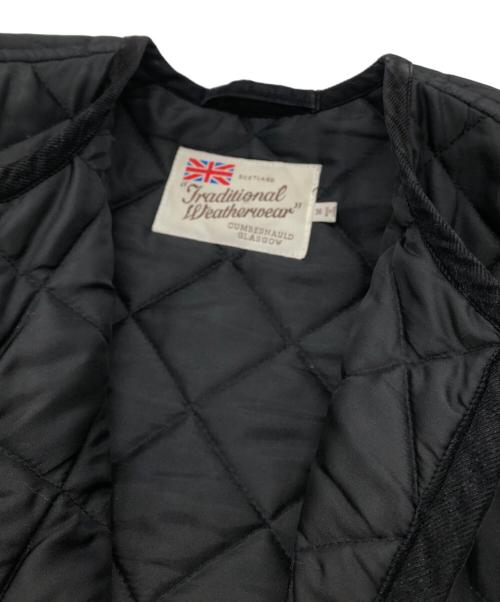 Traditional Weatherwear（トラディショナルウェザーウェア）Traditional Weatherwear (トラディショナルウェザーウェア) キルティングコート ブラック サイズ:36の古着・服飾アイテム