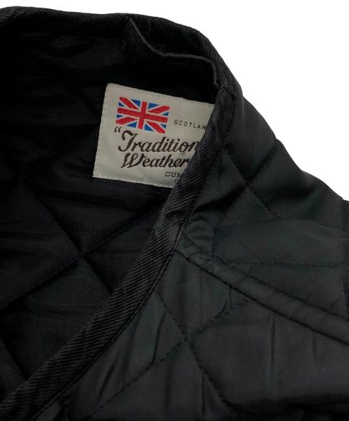 Traditional Weatherwear（トラディショナルウェザーウェア）Traditional Weatherwear (トラディショナルウェザーウェア) キルティングコート ブラック サイズ:36の古着・服飾アイテム