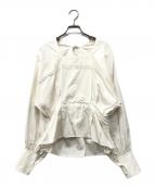 JUN MIKAMIジュン ミカミ）の古着「アルムブロードスクエアネックブラウス」｜ホワイト