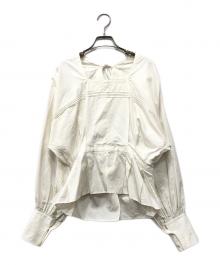 JUN MIKAMI（ジュン ミカミ）の古着「アルムブロードスクエアネックブラウス」｜ホワイト