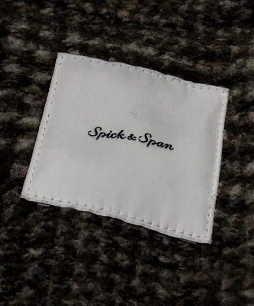 Spick and Span（スピックアンドスパン）Spick and Span (スピックアンドスパン) Wスライバーチェックハーフコート ベージュ サイズ:38の古着・服飾アイテム
