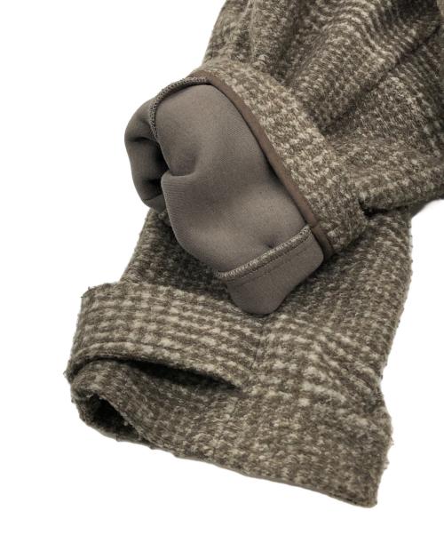 Spick and Span（スピックアンドスパン）Spick and Span (スピックアンドスパン) Wスライバーチェックハーフコート ベージュ サイズ:38の古着・服飾アイテム