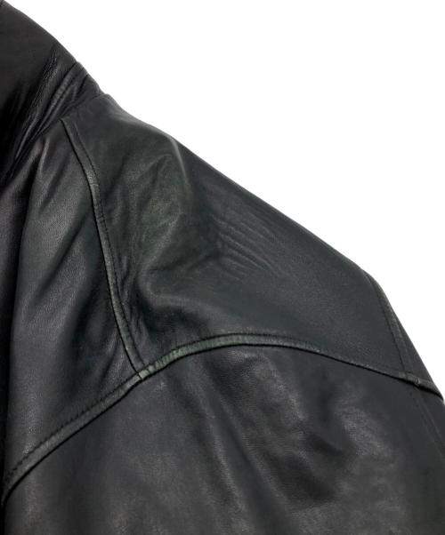 Claiborne（クレイボーン）Claiborne (クレイボーン) レザージャケット ブラック サイズ:XLの古着・服飾アイテム