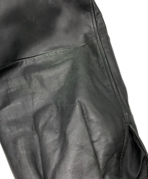 Claiborne（クレイボーン）Claiborne (クレイボーン) レザージャケット ブラック サイズ:XLの古着・服飾アイテム