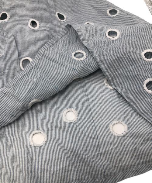 mina perhonen（ミナ ペルホネン）mina perhonen (ミナ ペルホネン) ドットワンピース ブルー サイズ:38の古着・服飾アイテム