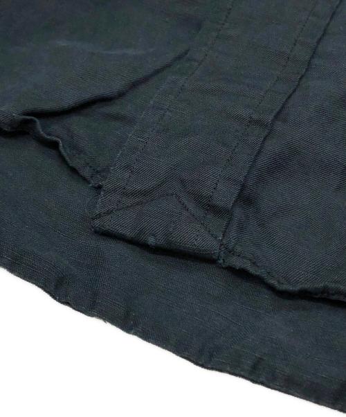 POLO RALPH LAUREN（ポロ・ラルフローレン）POLO RALPH LAUREN (ポロ・ラルフローレン) BLAKE シルク✕リネンボタンダウンシャツ ブラック サイズ:XXLの古着・服飾アイテム