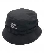 WTAPSダブルタップス）の古着「JUNGLE 02 / HAT / POLY. WEATHER. FORTLESS」｜ブラック