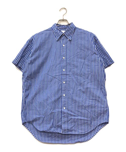 Graphpaper（グラフペーパー）Graphpaper (グラフペーパー) ストライプシャツ ブルー サイズ:1の古着・服飾アイテム