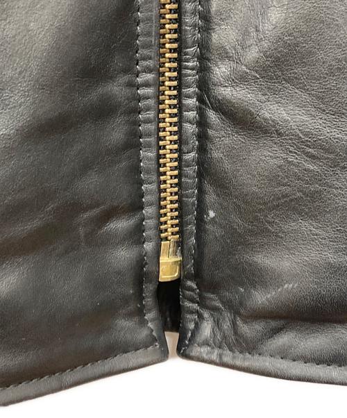 VANSON（バンソン）VANSON (バンソン) シングルライダースジャケット ブラック サイズ:36の古着・服飾アイテム