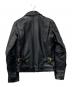 VANSON (バンソン) シングルライダースジャケット ブラック サイズ:36：35000円