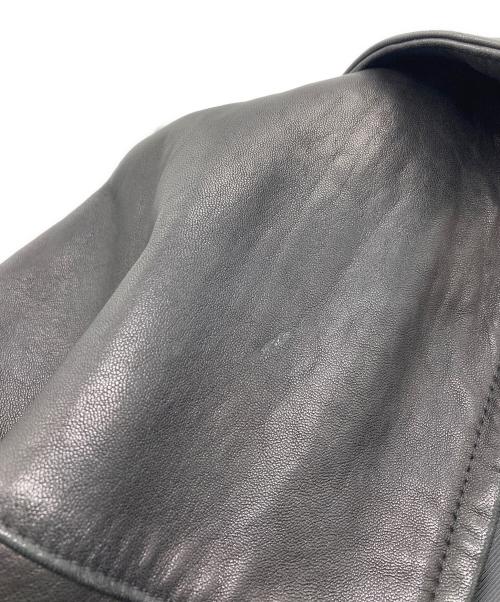 DOCKERS（ドッカーズ）DOCKERS (ドッカーズ) レザーブルゾン ブラック サイズ:XXLの古着・服飾アイテム