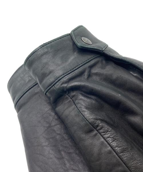 DOCKERS（ドッカーズ）DOCKERS (ドッカーズ) レザーブルゾン ブラック サイズ:XXLの古着・服飾アイテム