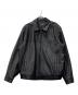 DOCKERS（ドッカーズ）の古着「レザーブルゾン」｜ブラック