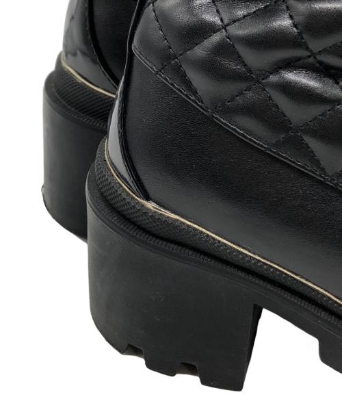 HER LIP TO（ハーリップトゥ）Her lip to (ハーリップトゥ) Gold Buckle Lace-Up Boots ブラック サイズ:36の古着・服飾アイテム