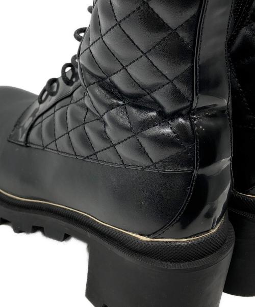 HER LIP TO（ハーリップトゥ）Her lip to (ハーリップトゥ) Gold Buckle Lace-Up Boots ブラック サイズ:36の古着・服飾アイテム