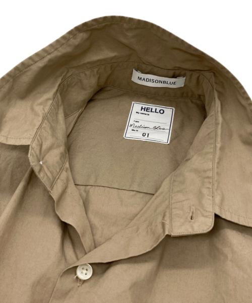 MADISON BLUE（マディソンブルー）MADISON BLUE (マディソンブルー) J・BRADLEY  タイプライターシャツ ベージュ サイズ:01の古着・服飾アイテム