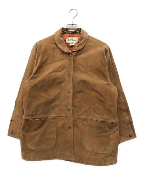 L.L.Bean（エルエルビーン）L.L.Bean (エルエルビーン) PIG SUEDE SHAWL COLLAR JACKET ブラウン サイズ:XLの古着・服飾アイテム