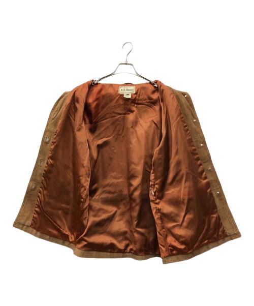L.L.Bean（エルエルビーン）L.L.Bean (エルエルビーン) PIG SUEDE SHAWL COLLAR JACKET ブラウン サイズ:XLの古着・服飾アイテム