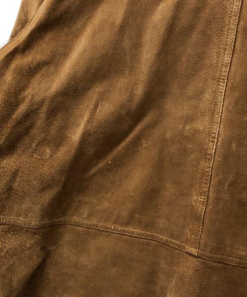 L.L.Bean（エルエルビーン）L.L.Bean (エルエルビーン) PIG SUEDE SHAWL COLLAR JACKET ブラウン サイズ:XLの古着・服飾アイテム