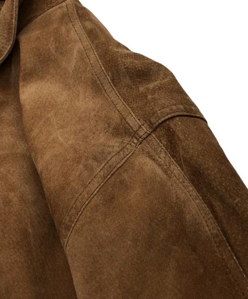 L.L.Bean（エルエルビーン）L.L.Bean (エルエルビーン) PIG SUEDE SHAWL COLLAR JACKET ブラウン サイズ:XLの古着・服飾アイテム