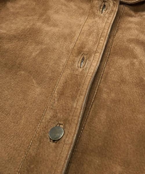 L.L.Bean（エルエルビーン）L.L.Bean (エルエルビーン) PIG SUEDE SHAWL COLLAR JACKET ブラウン サイズ:XLの古着・服飾アイテム