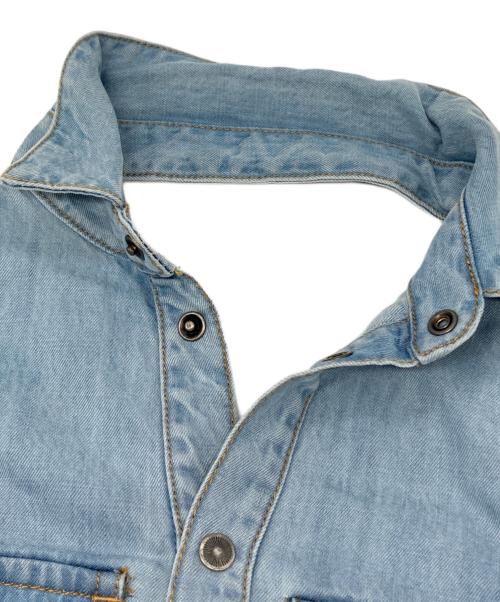 DIESEL（ディーゼル）DIESEL (ディーゼル) DE-POKYデニムシャツワンピース インディゴ サイズ:XS 未使用品の古着・服飾アイテム