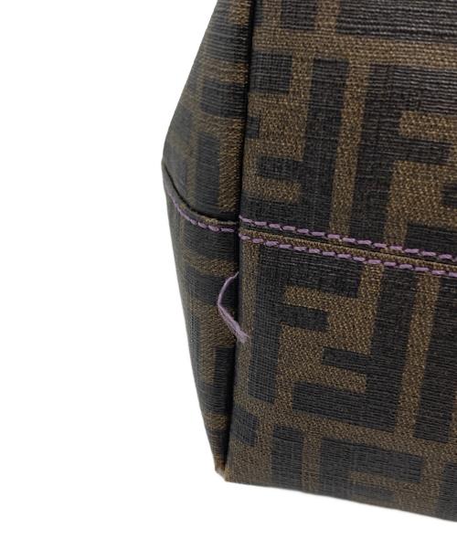 FENDI（フェンディ）FENDI (フェンディ) ズッカ柄PVCトートバッグ ブラウンの古着・服飾アイテム