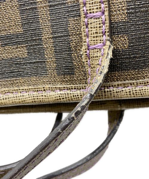 FENDI（フェンディ）FENDI (フェンディ) ズッカ柄PVCトートバッグ ブラウンの古着・服飾アイテム