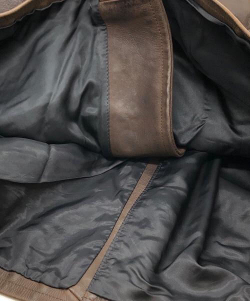 A.P.C.（アーペーセー）A.P.C. (アーペーセー) ダブルレザーコート ブラウン サイズ:Mの古着・服飾アイテム