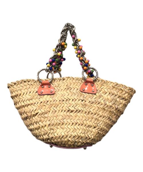DOLCE & GABBANA（ドルチェ＆ガッバーナ）DOLCE & GABBANA (ドルチェ＆ガッバーナ) カゴバッグ ベージュ サイズ:下記参照の古着・服飾アイテム