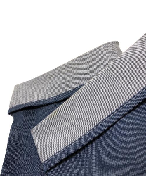 COMME des GARCONS HOMME PLUS（コムデギャルソンオムプリュス）COMME des GARCONS HOMME PLUS (コムデギャルソンオムプリュス) コットン×ポリエステル ワイドパンツ ブルー サイズ:Sの古着・服飾アイテム