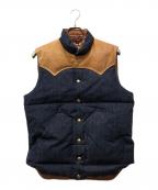 WAREHOUSE×RockyMountainFeatherBedウエアハウス×ロッキーマウンテンフェザーベッド）の古着「ダウンベスト」｜インディゴ