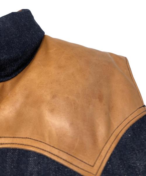 WAREHOUSE（ウエアハウス）WAREHOUSE (ウエアハウス) RockyMountainFeatherBed (ロッキーマウンテンフェザーベッド) ダウンベスト インディゴ サイズ:40の古着・服飾アイテム