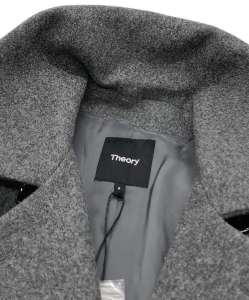 theory（セオリー）theory (セオリー) LUXE NEW DIVIDE CASUAL PEACOAT グレー サイズ:Pの古着・服飾アイテム