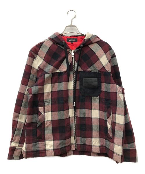 DIESEL（ディーゼル）DIESEL (ディーゼル) J-VASILEVICH JACKET レッド サイズ:Mの古着・服飾アイテム