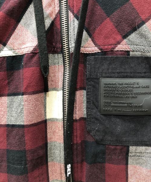 DIESEL（ディーゼル）DIESEL (ディーゼル) J-VASILEVICH JACKET レッド サイズ:Mの古着・服飾アイテム