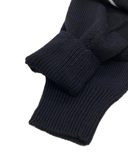 MARGARET HOWELL（マーガレットハウエル）MARGARET HOWELL (マーガレットハウエル) リネンコットン ボーダー ニット ネイビー サイズ:2の古着・服飾アイテム