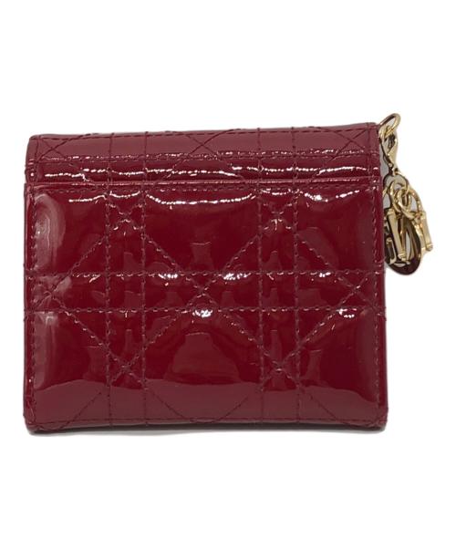 Christian Dior（クリスチャン ディオール）Christian Dior (クリスチャン ディオール) ロータスウォレット コンパクトウォレット レッドの古着・服飾アイテム