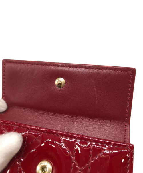Christian Dior（クリスチャン ディオール）Christian Dior (クリスチャン ディオール) ロータスウォレット コンパクトウォレット レッドの古着・服飾アイテム
