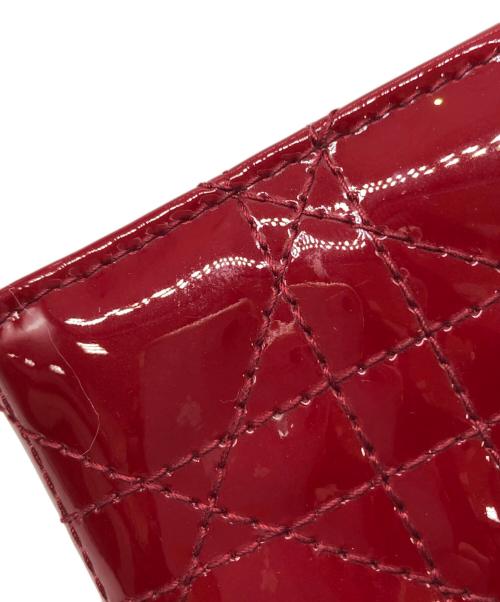 Christian Dior（クリスチャン ディオール）Christian Dior (クリスチャン ディオール) ロータスウォレット コンパクトウォレット レッドの古着・服飾アイテム