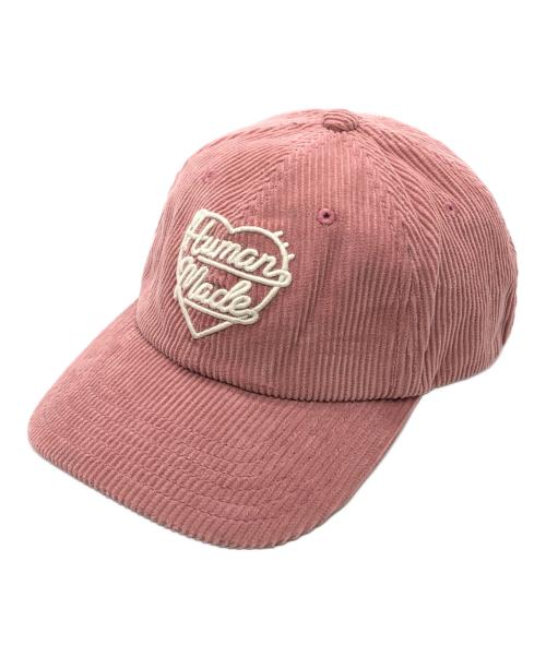 HUMAN MADE（ヒューマンメイド）HUMAN MADE (ヒューマンメイド) 6PANEL CORDUROY CAP ピンク サイズ:下記参照の古着・服飾アイテム