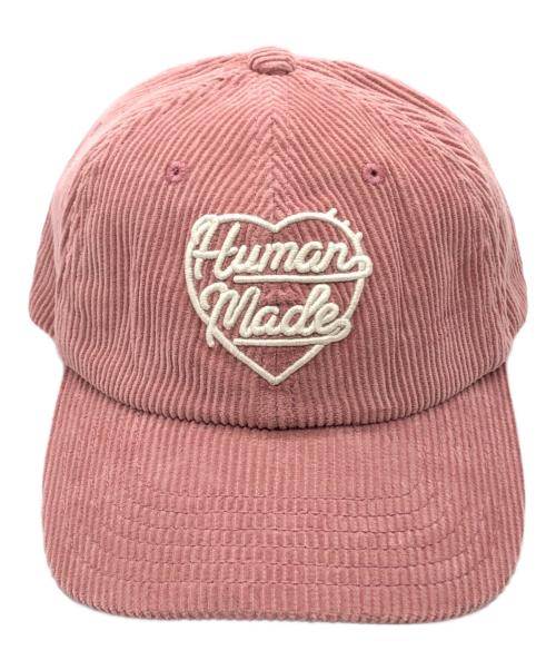 HUMAN MADE（ヒューマンメイド）HUMAN MADE (ヒューマンメイド) 6PANEL CORDUROY CAP ピンク サイズ:下記参照の古着・服飾アイテム