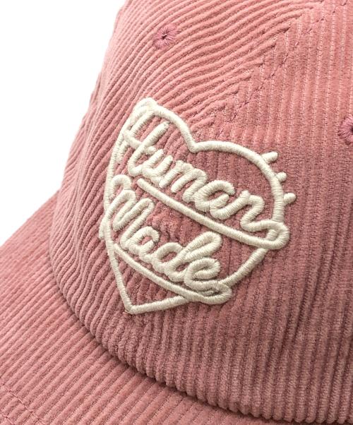 HUMAN MADE（ヒューマンメイド）HUMAN MADE (ヒューマンメイド) 6PANEL CORDUROY CAP ピンク サイズ:下記参照の古着・服飾アイテム