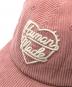 中古・古着 HUMAN MADE (ヒューマンメイド) 6PANEL CORDUROY CAP ピンク サイズ:下記参照：10000円