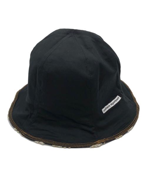 uniform experiment（ユニフォームエクスペリメント）uniform experiment (ユニフォームエクスペリメント) OVERFLOW DENIM REVERSIBLE HAT ブラック サイズ:下記参照の古着・服飾アイテム