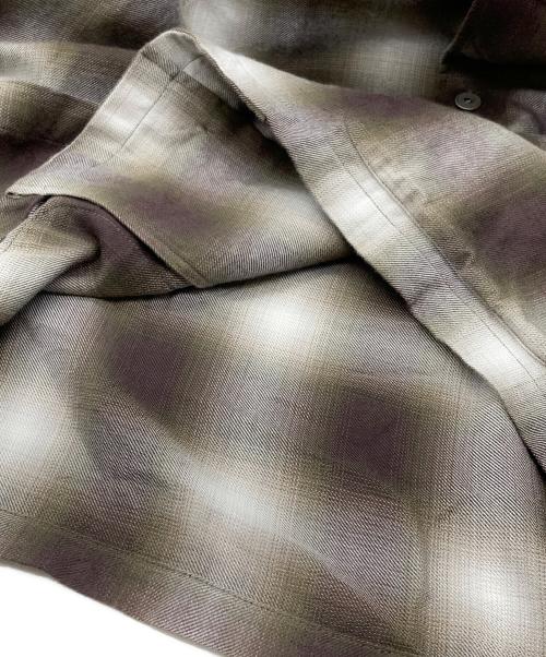 JOURNAL STANDARD（ジャーナルスタンダード）JOURNAL STANDARD (ジャーナルスタンダード) リラックス オンブレ オープン カラー シャツ ブラウン サイズ:Lの古着・服飾アイテム