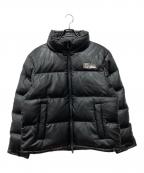 FIRST DOWNファーストダウン）の古着「BUBBLE DOWN JKT COLOR LEATHER」｜ブラック