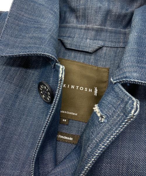 MACKINTOSH（マッキントッシュ）MACKINTOSH (マッキントッシュ) ゴム引きデニムコート インディゴ サイズ:38の古着・服飾アイテム
