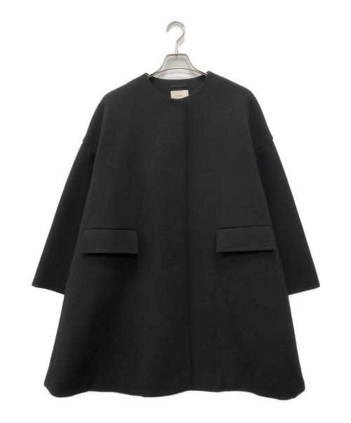 LE PHIL（ル フィル）LE PHIL (ル フィル) ノーカラーボンディングコート ブラック サイズ:1の古着・服飾アイテム
