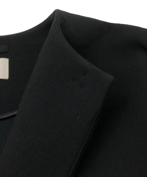 LE PHIL（ル フィル）LE PHIL (ル フィル) ノーカラーボンディングコート ブラック サイズ:1の古着・服飾アイテム